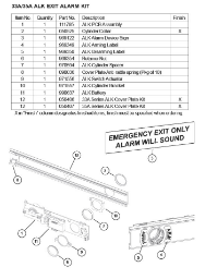 33A/35A ALK EXIT ALARM KIT